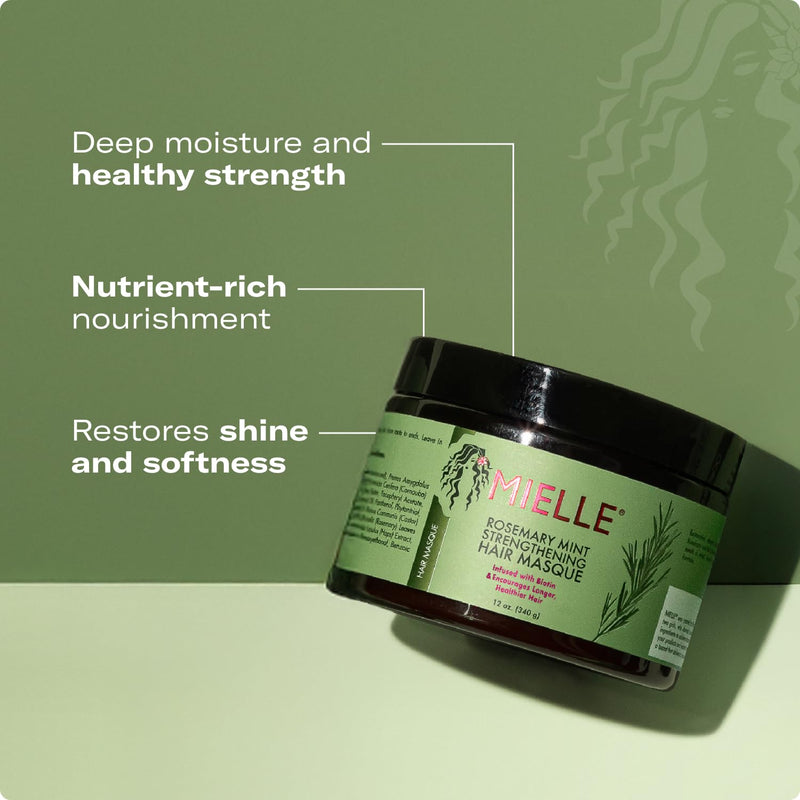 Mielle Rosemary Mint Strengthening Hair Masque 12 oz