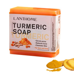 Lanthome Turmeric Soap Bar, Organic Face Soap, Natural Turmeric Soap for Body & Face