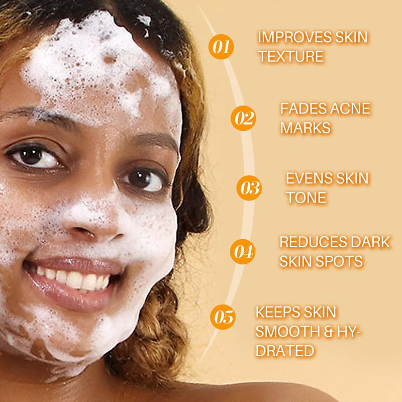 Lanthome Turmeric Soap Bar, Organic Face Soap, Natural Turmeric Soap for Body & Face