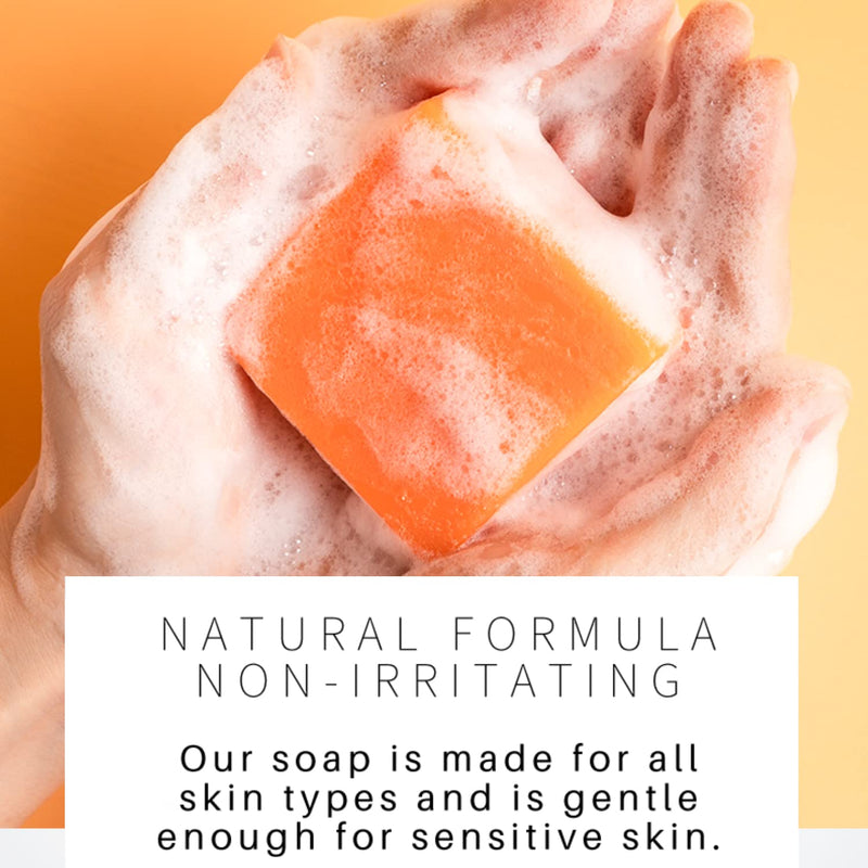 Lanthome Turmeric Soap Bar, Organic Face Soap, Natural Turmeric Soap for Body & Face