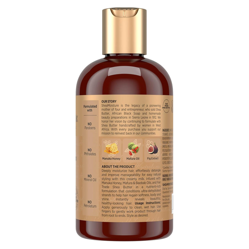 Shea Moisture Manuka Honey & Mafura Oil Intensive Hydration Leave-In Milk, 8oz