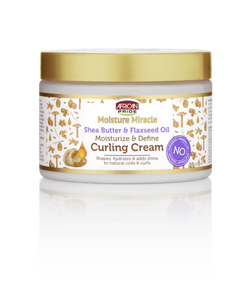 African Pride Moisture Miracle Shea Butter & Flaxseed Oil Curling Cream 12oz