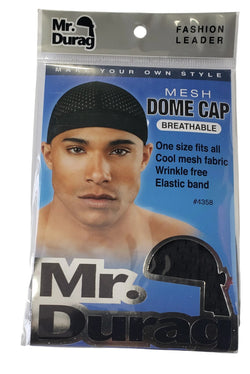 Mr. Durag Mesh Dome Cap #4358 Blk