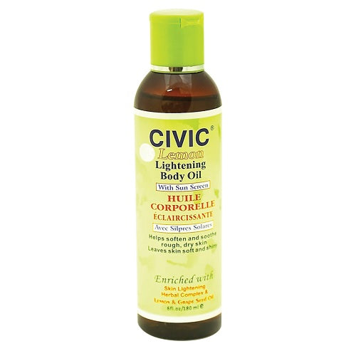 Civic Lemon Lightening Body Oil 6 oz
