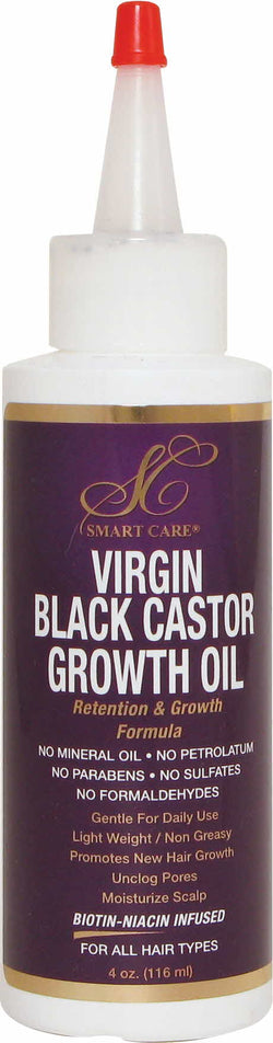 Smart Care Virgin Black Castor Growth Oil 4oz