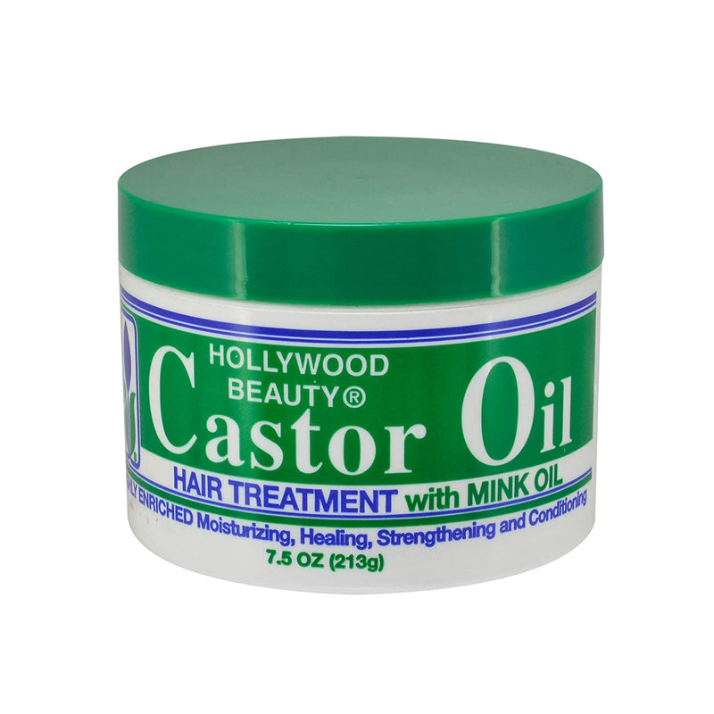 Hollywood Beauty Castor Oil Hair Treatment, with mink 7.5 oz