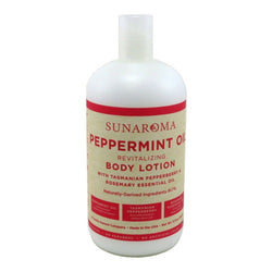 Sunaroma Peppermint Oil Revitalizing Body Lotion, 13oz
