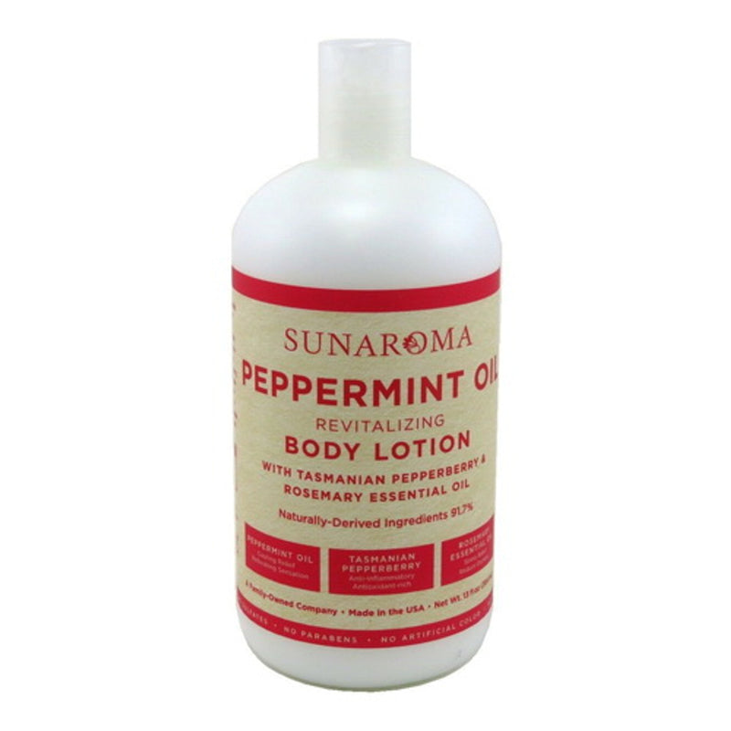 Sunaroma Peppermint Oil Revitalizing Body Lotion, 13oz