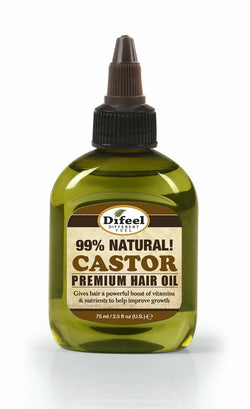 Difeel Premium Natural Hair Oil - Castor Hair Oil 2.5 oz.