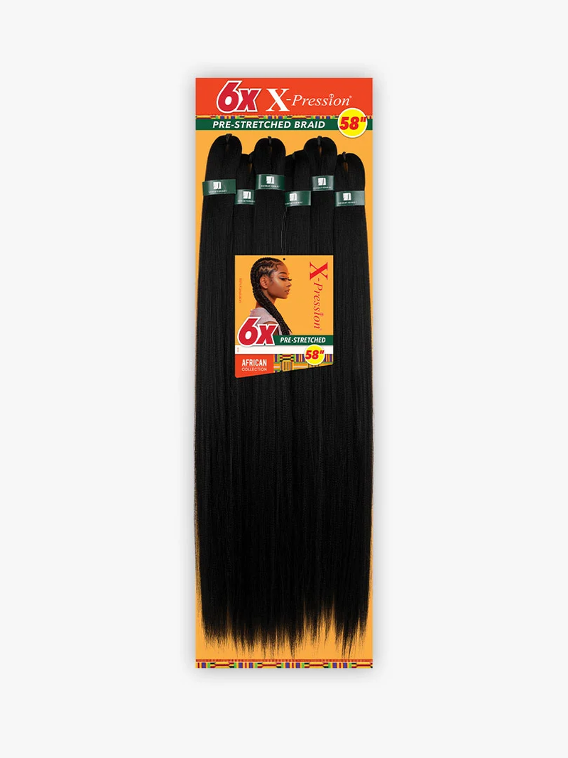 6X X-PRESSION PRE-STRETCHED BRAID 58"